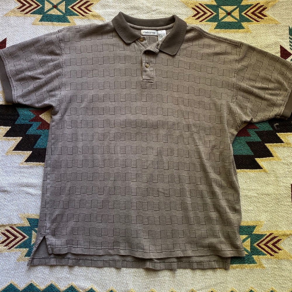 Vintage Retro Chad Dad Polo Shirt Size Extra Large